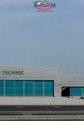İstanbul Havalimanı Turkish Technic Binası Timelapse